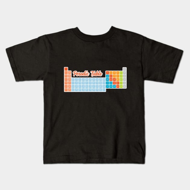 Periodic Table Kids T-Shirt by vladocar